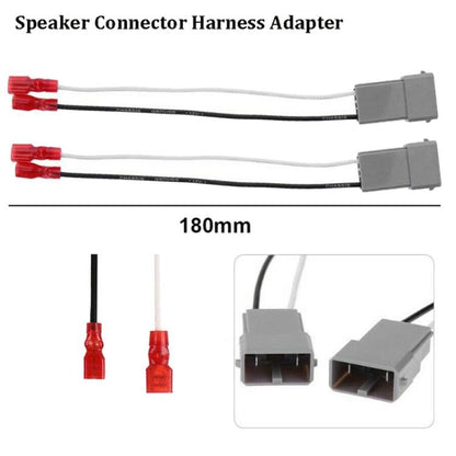 2pcs Speaker Wire Harness Adapter Audio Connector Cable for Honda Accord (Grey) - DIY Cables by buy2fix | Online Shopping UK | buy2fix