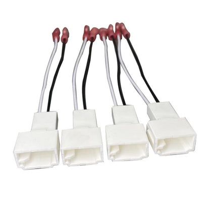 4pcs Car Audio Conversion Harness Connector Subwoofer Speaker Wiring Adapter for Toyota / Mitsubishi / Subaru (White) - DIY Cables by buy2fix | Online Shopping UK | buy2fix