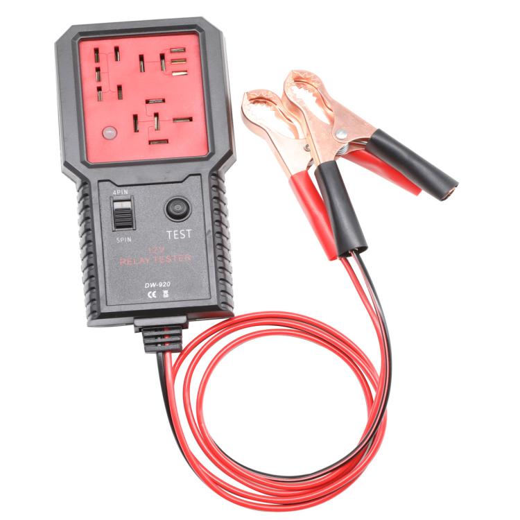 utomotive Relay Tester 12V Universal Relay Analyzer 4-Pin & 5-Pin Relays Tester (Black Red) - Electronic Test by buy2fix | Online Shopping UK | buy2fix