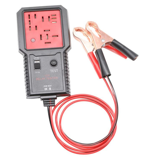 utomotive Relay Tester 12V Universal Relay Analyzer 4-Pin & 5-Pin Relays Tester (Black Red) - Electronic Test by buy2fix | Online Shopping UK | buy2fix
