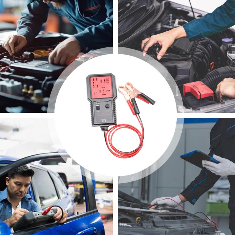 utomotive Relay Tester 12V Universal Relay Analyzer 4-Pin & 5-Pin Relays Tester (Black Red) - Electronic Test by buy2fix | Online Shopping UK | buy2fix