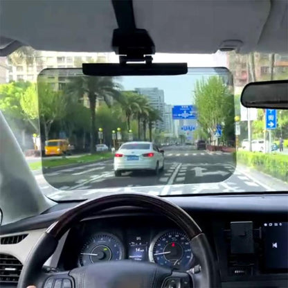 SHUNWEI SD-2302 Car Sun Visor Day Night Anti Glare Visor Adjustable Visor Protection Mirror (Black) - Sunglasses & Glasses Clips by SHUNWEI | Online Shopping UK | buy2fix