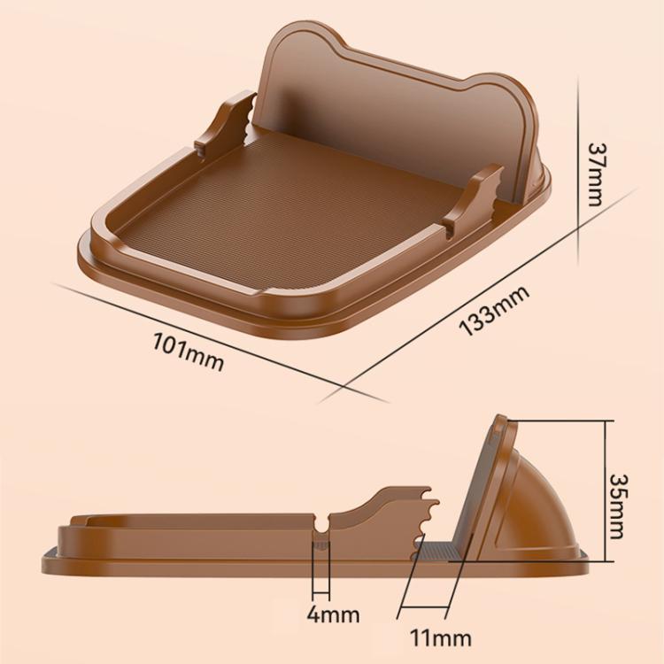 SHUNWEI SD-1133 Car Dashboard Anti-Slip Storage Pad Phone Holder (Brown) - Stowing Tidying by SHUNWEI | Online Shopping UK | buy2fix