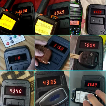 WOYO PL001 Car Remote Control Tester 10-1000MHZ RF IR Infrared Wireless Digital Frequency Tester for Truck Door Key Remote Clone (Black) - Electronic Test by buy2fix | Online Shopping UK | buy2fix