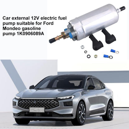 12V External Electric Fuel Pump for Ford Mondeo, 1K0906089A (Silver) - Air Conditioning System by buy2fix | Online Shopping UK | buy2fix