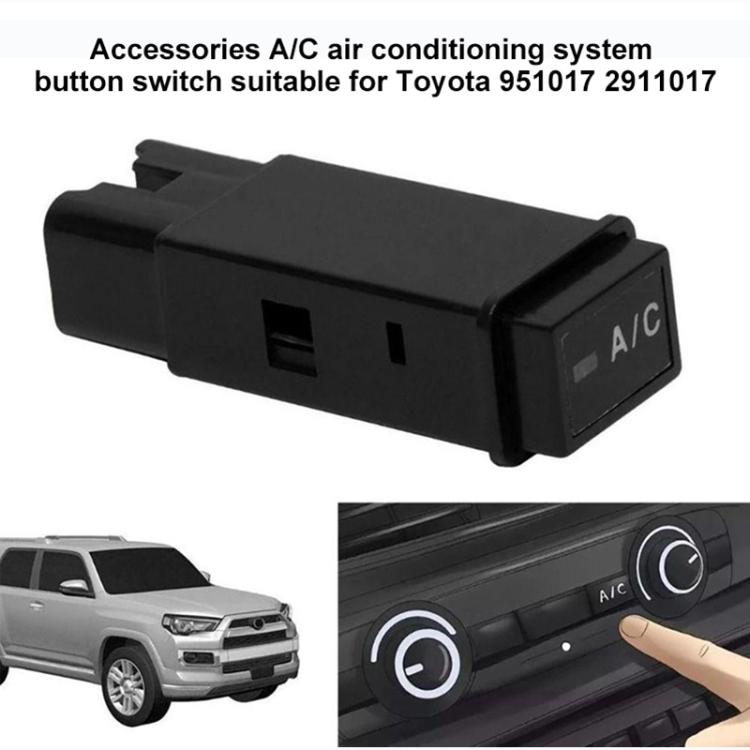 Car A/C Air Conditioner Button Switch for Toyota 4Runner Tacoma 951017 2911017 (Black) - Air Conditioning System by buy2fix | Online Shopping UK | buy2fix