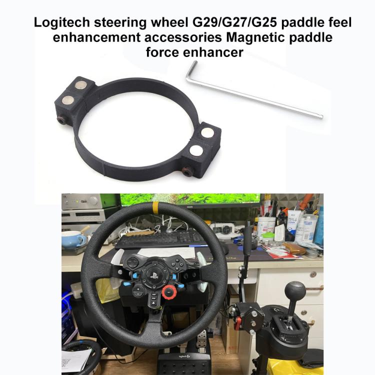 Magnetic Paddle Shifter Mod For Logitech G29 / G27 / G25 (Black) - Air Conditioning System by buy2fix | Online Shopping UK | buy2fix