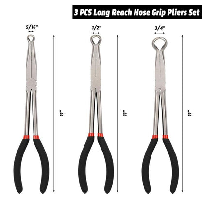 Extended Pointed Nose O-ring Pliers, Size: 5/16 inch (Black) - Hand Tool Sets by buy2fix | Online Shopping UK | buy2fix
