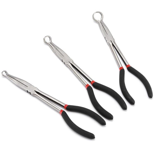 Extended Pointed Nose O-ring Pliers, Size: 1/2 inch (Black) - Hand Tool Sets by buy2fix | Online Shopping UK | buy2fix