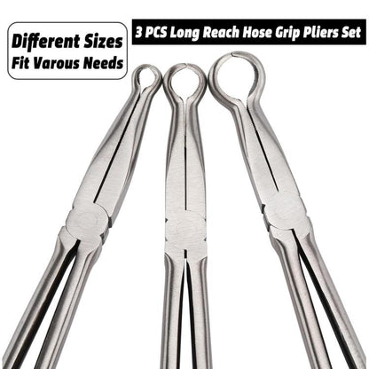 Extended Pointed Nose O-ring Pliers, Size: 1/2 inch (Black) - Hand Tool Sets by buy2fix | Online Shopping UK | buy2fix
