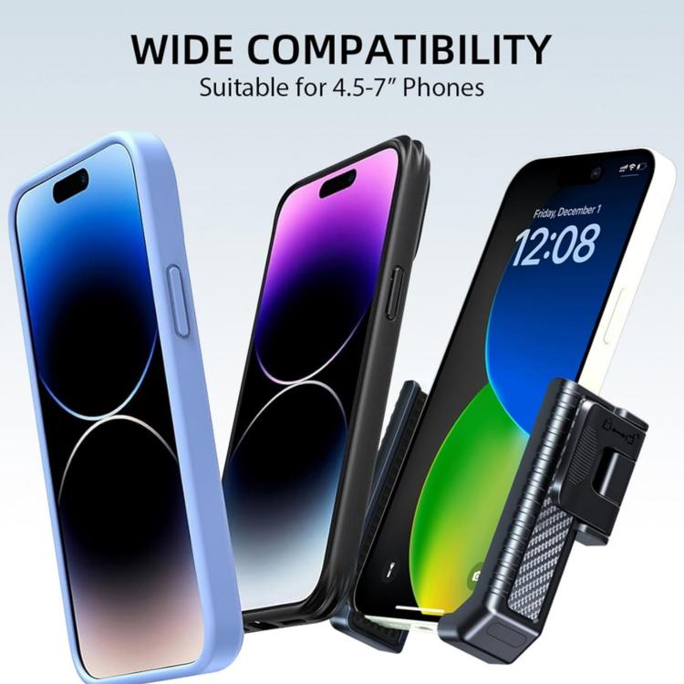 Carbon Fiber Texture Bicycle Non-slip Scooter Phone Holder (Black) - Holders by buy2fix | Online Shopping UK | buy2fix