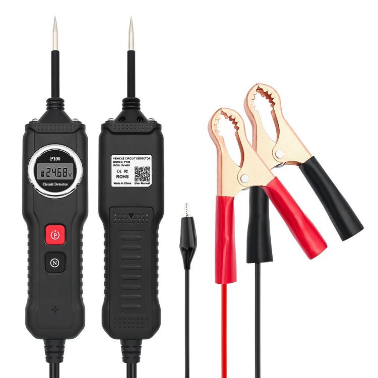 P100 5V-40V Electric Circuit Tester, Two Power Supply, Cable Length: 4m (Black) - Electronic Test by buy2fix | Online Shopping UK | buy2fix