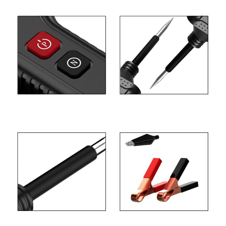 P100 5V-40V Electric Circuit Tester, Two Power Supply, Cable Length: 4m (Black) - Electronic Test by buy2fix | Online Shopping UK | buy2fix