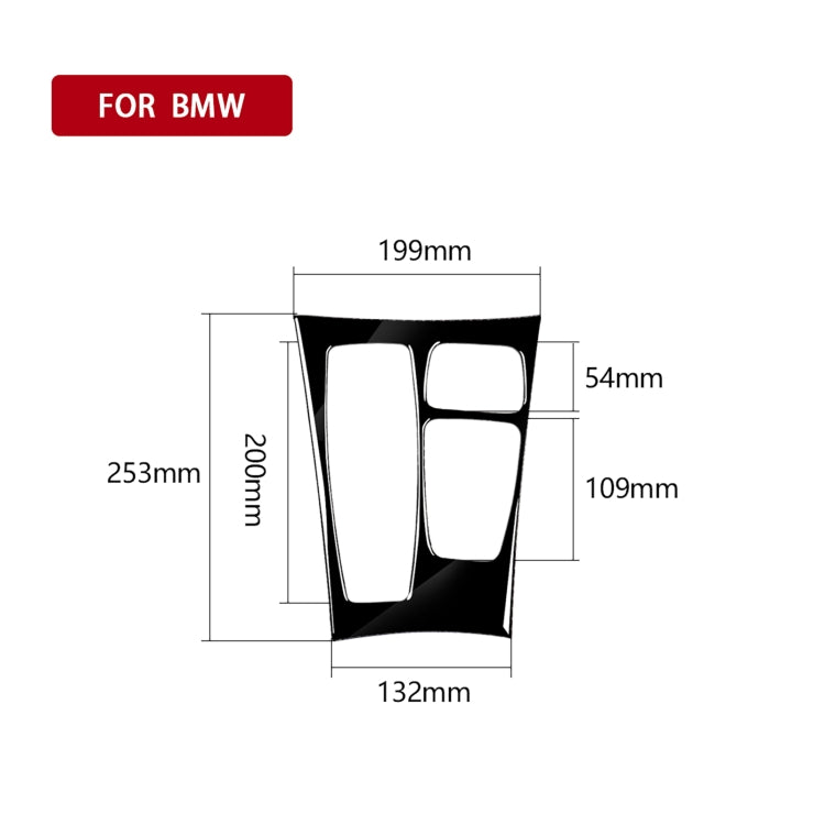 Car Left Drive Gear Panel Decorative Sticker for BMW X5 E70 2008-2013 / X6 E71 2009-2014(Black) - Car Interior Mouldings by buy2fix | Online Shopping UK | buy2fix