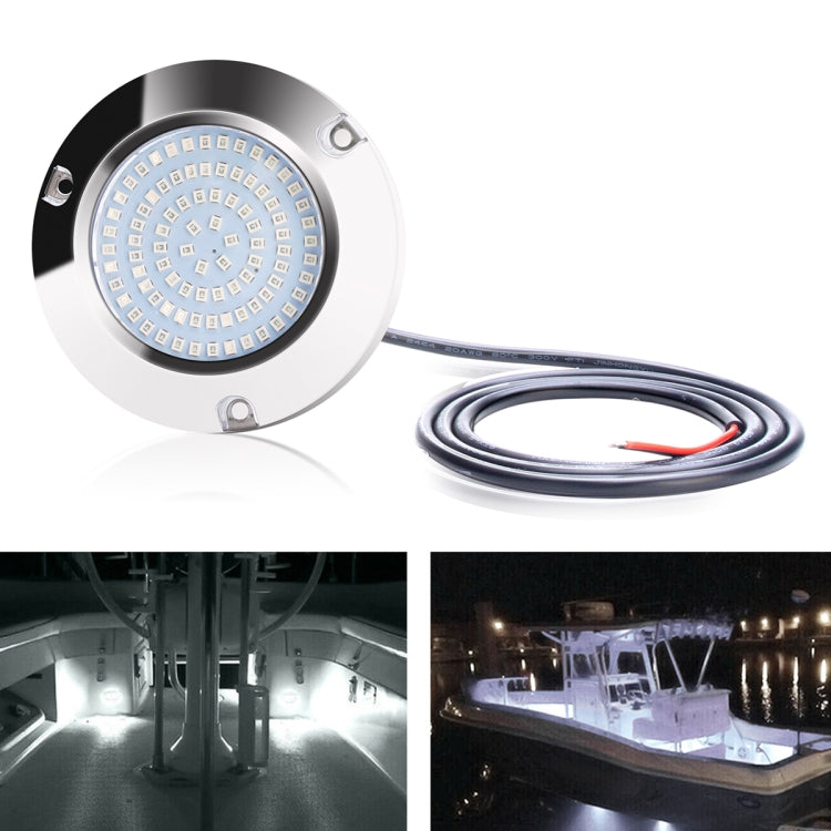 Ship / Yacht 10-30V 90LEDs Waterproof Stainless Steel Underwater Light (White Light) by buy2fix