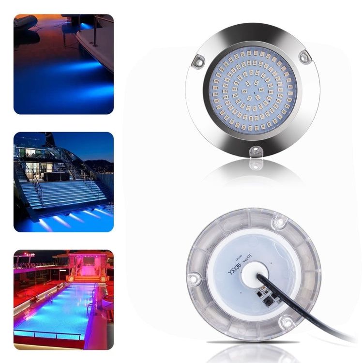 Ship / Yacht 10-30V 90LEDs Waterproof Stainless Steel Underwater Light (White Light) by buy2fix