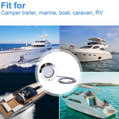Ship / Yacht 10-30V 90LEDs Waterproof Stainless Steel Underwater Light (Red Light) - Marine Accessories & Parts by buy2fix | Online Shopping UK | buy2fix
