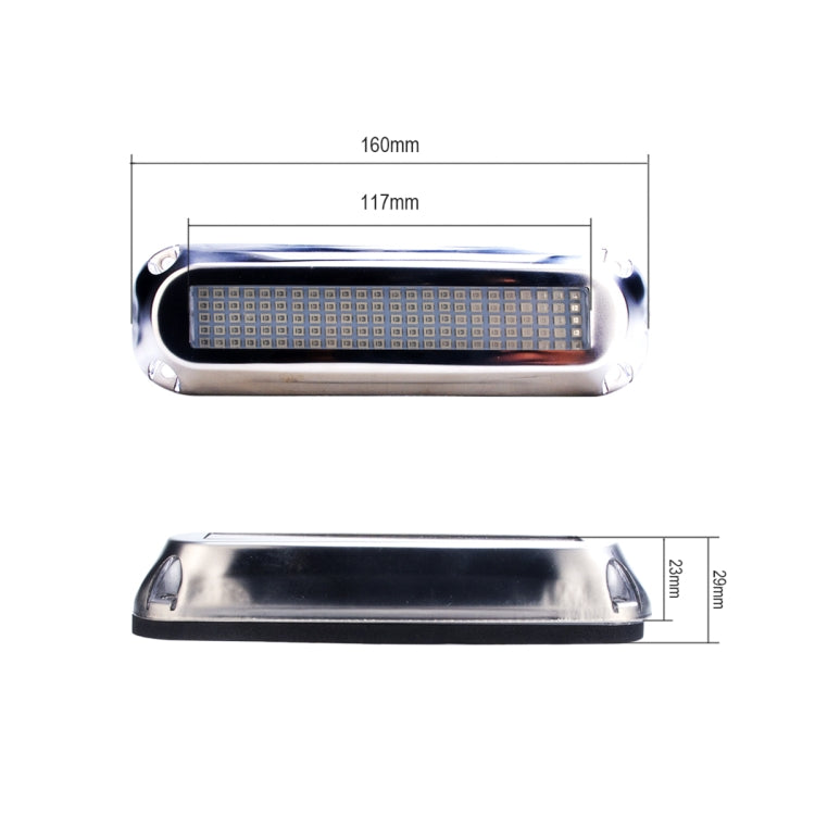 Ship / Yacht 10-30V 120LEDs Waterproof Stainless Steel Underwater Light (Red Light) - Marine Accessories & Parts by buy2fix | Online Shopping UK | buy2fix