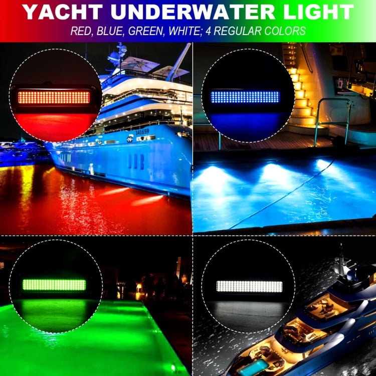 Ship / Yacht 10-30V 120LEDs Waterproof Stainless Steel Underwater Light (Red Light) - Marine Accessories & Parts by buy2fix | Online Shopping UK | buy2fix