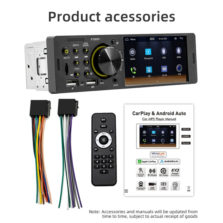 4 inch 800x480P Car Radio Receiver MP5 Player, Support FM & Bluetooth & SD Card with Remote Control by buy2fix