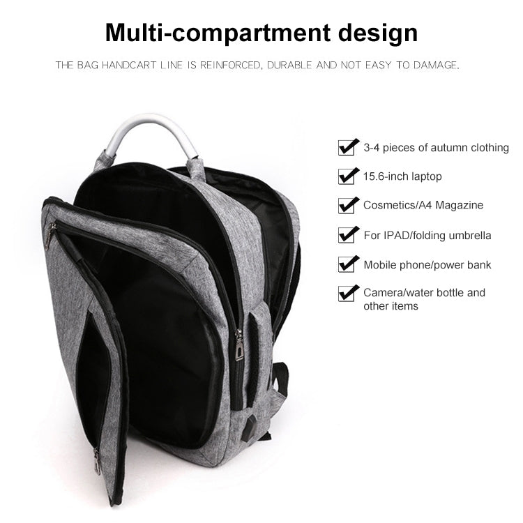 cxs-620 Multifunctional Oxford Laptop Bag Backpack (Black) by buy2fix