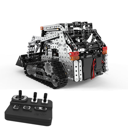 MoFun SW(RC)-008 2.4G Wireless Remote Control 10-channel Caterpillar Forklift Children DIY Stainless Steel Assembled Toy - RC Cars by MoFun | Online Shopping UK | buy2fix