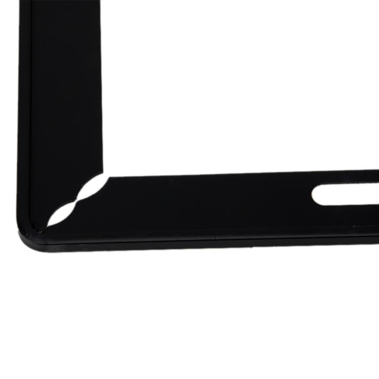 2 PCS Simple and Beautiful Car License Plate Frame Holder Universal License Plate Holder Car Accessories(Black) by buy2fix