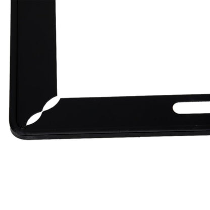 2 PCS Simple and Beautiful Car License Plate Frame Holder Universal License Plate Holder Car Accessories(Black) by buy2fix