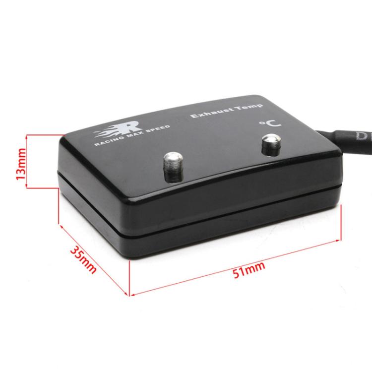 CNSPEED Car Tail Gas Digital Display Thermometer with Sensor P-ETM-01(Blue) - Clocks & Car Meters by buy2fix | Online Shopping UK | buy2fix