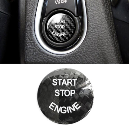 Car Carbon Fiber Engine Start Button Decoration Cover Trim Black for BMW F Chassis by buy2fix