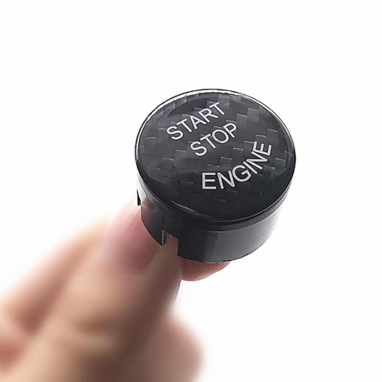 Car Carbon Fiber Engine Start Button Decoration Cover Trim Black for BMW F Chassis by buy2fix