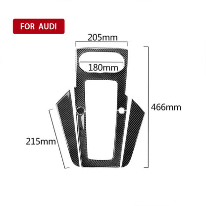 3 PCS Car Carbon Fiber Gear Panel Decorative Sticker for Audi A3 2014-2018, Left Driving by buy2fix