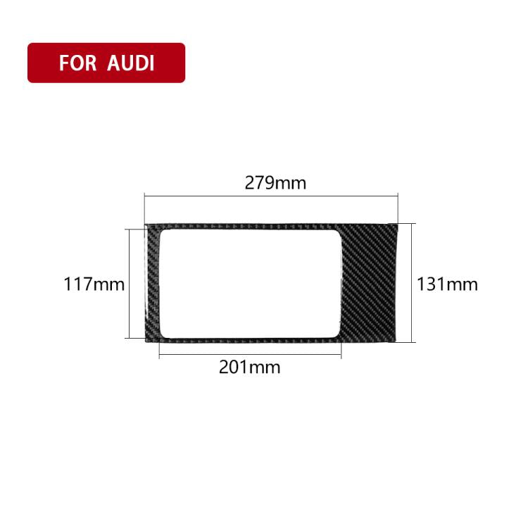 Car Carbon Fiber Storage Box Decorative Panel for Audi A3 2014-2018 - Car Interior Mouldings by buy2fix | Online Shopping UK | buy2fix