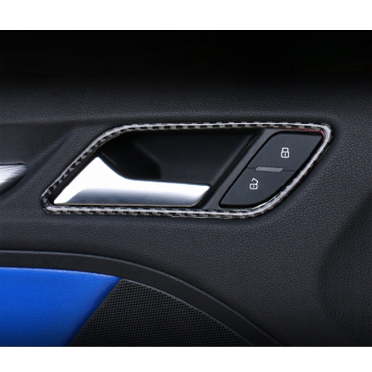 4 PCS Car Carbon Fiber Inner Armrest Decorative Frame for Audi A3 2014-2018 - Car Interior Mouldings by buy2fix | Online Shopping UK | buy2fix