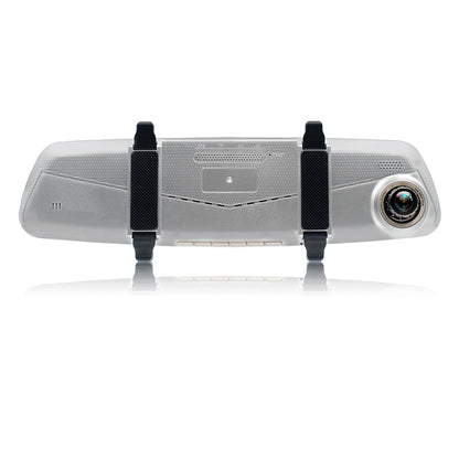 V100 7 inch LCD Touch Screen Rear View Mirror Car Recorder with Separate Camera, 170 Degree Wide Angle Viewing, Support Night Vision / Loop Video / Motion Detection / G-Sensor / TF Card by buy2fix