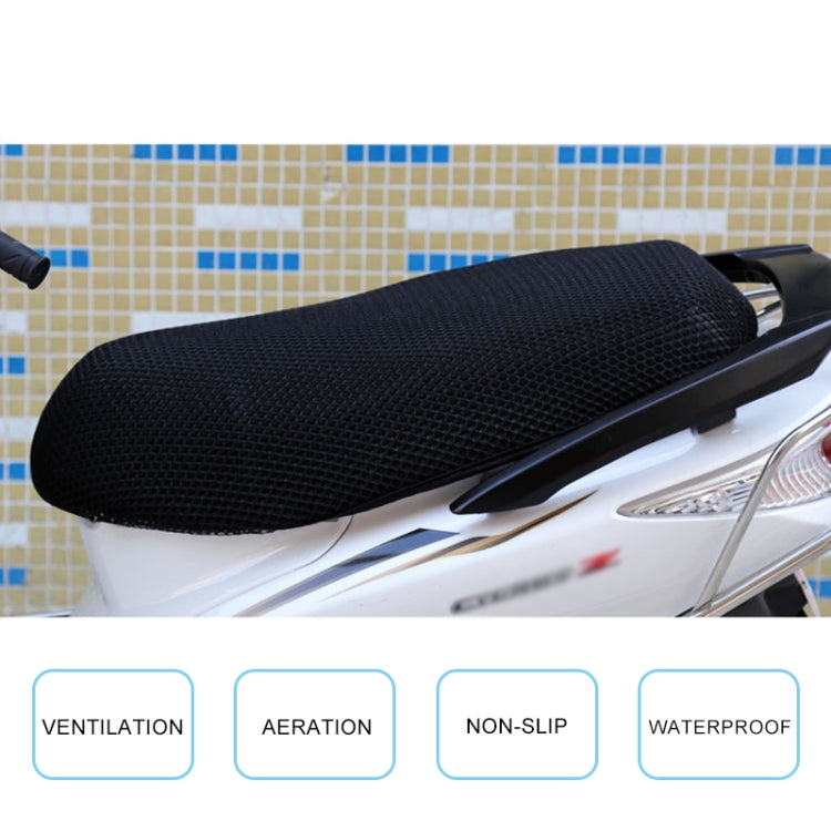 Waterproof Motorcycle Sun Protection Heat Insulation Seat Cover Prevent Bask In Seat Scooter Cushion Protect, Size: L, Length: 70-77cm; Width: 40-50cm(Black) - Seat Covers by buy2fix | Online Shopping UK | buy2fix
