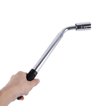 Telescoping Wheel Lug Wrench with Reversible 17mm & 19mm, 21mm & 23mm Socket Adapters And Extended Nonslip Handle from 14.4 inch to 20.5 inch by buy2fix