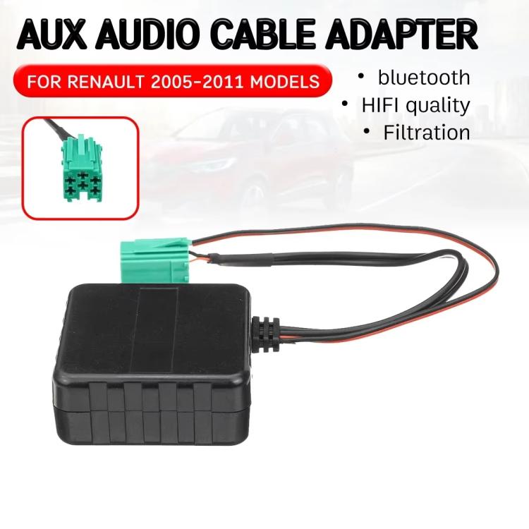 Car Wireless Bluetooth Module AUX Audio Adapter Cable for Renault - DIY Cables by buy2fix | Online Shopping UK | buy2fix