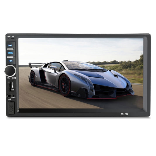 7018B 7.0 inch HD Touch Screen Dual DIN Car Radio Bluetooth Stereo MP3 / MP4 / MP5 Player with Remote Control, with Rearview Camera, 6800 Module, Support  FM / TF Card / USB Flash Disk - Car MP3 & MP4 & MP5 by buy2fix | Online Shopping UK | buy2fix