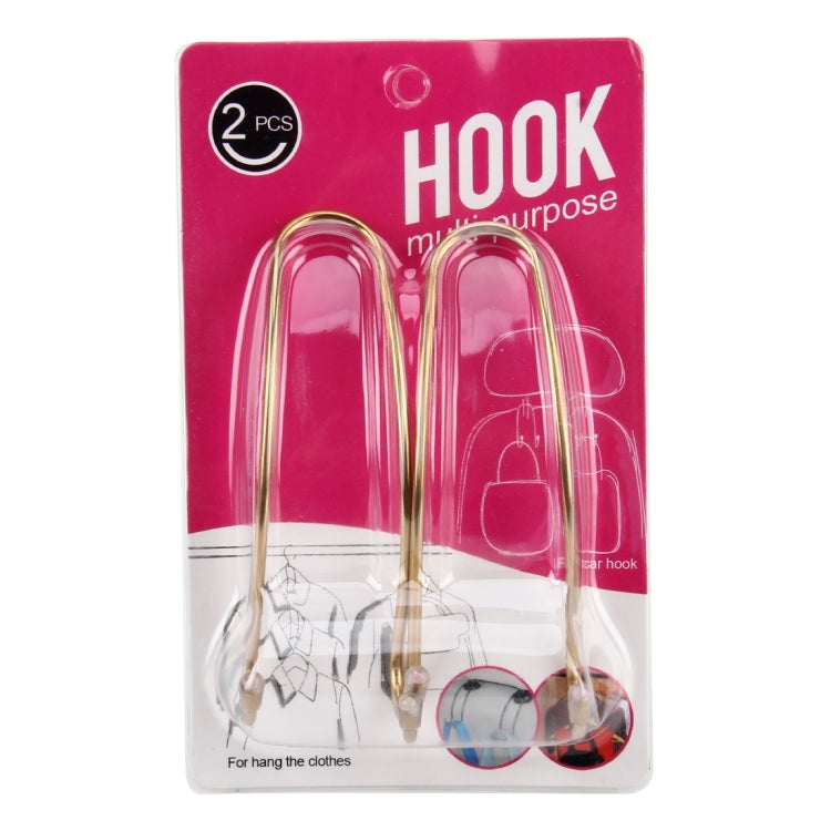2 PCS Metal Headrest Car Hooks by buy2fix