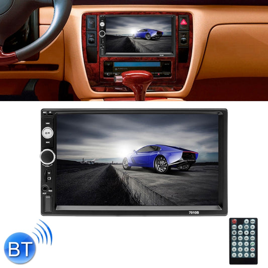 7010B HD 2 Din 7 inch Car Bluetooth Radio Receiver MP5 Player, Support FM & USB & TF Card - Car MP3 & MP4 & MP5 by buy2fix | Online Shopping UK | buy2fix