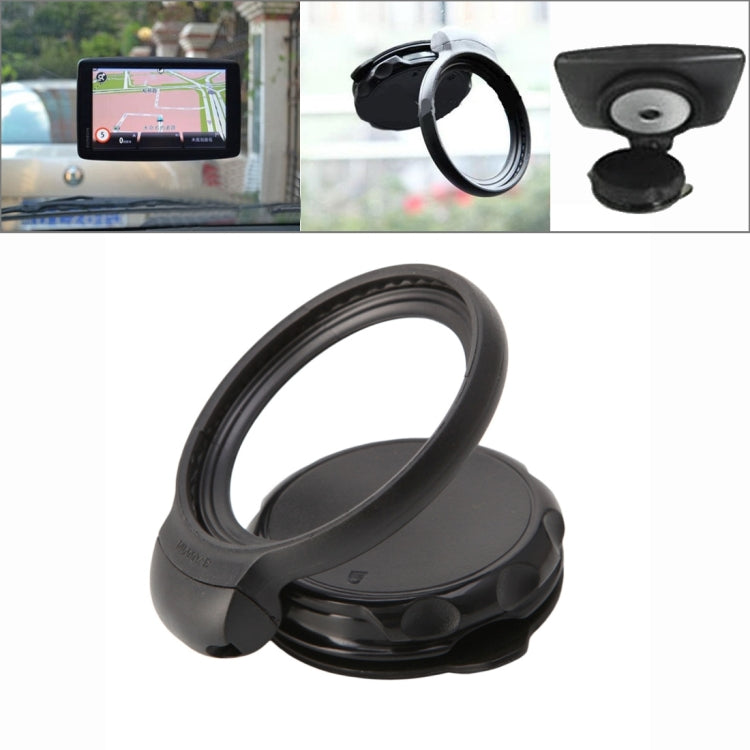 For TomTom One V4 Rotation Foldable Adjustable Car Suction Cup GPS Holder Stand(Black) - Universal Car Holders by buy2fix | Online Shopping UK | buy2fix
