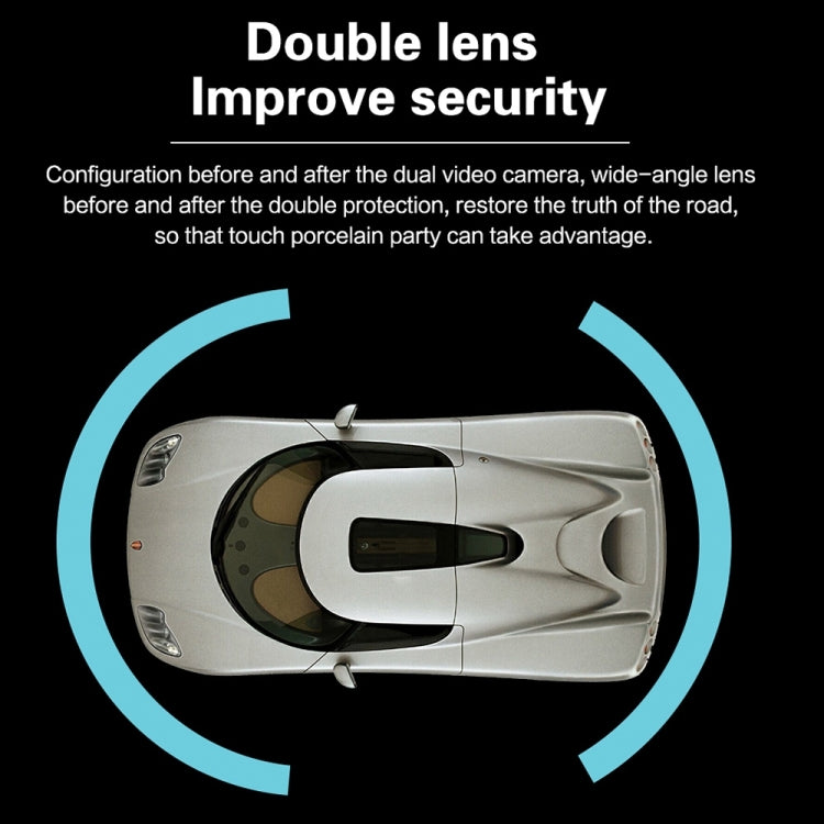 G705 5 inch LCD Touch Screen Rear View Mirror Car Recorder with Separate Camera, 170 Degree Wide Angle Viewing, Support Loop Video / Motion Detection / G-Sensor / TF Card by buy2fix