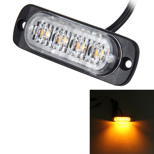 DC 12V-24V 2W 4LEDs SMD-2835 Lamps 17 Flash Patterns 3 Lines Car Flash Lamp Waterproof Car Truck Emergency Strobe Flash Warning Light, Cable Length: 90cm - Warning Lights by buy2fix | Online Shopping UK | buy2fix