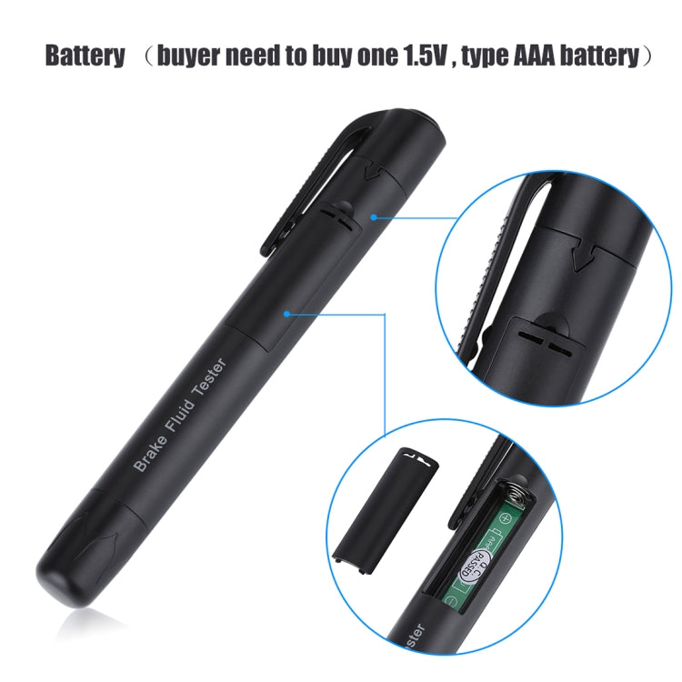 Brake Fluid Tester Car Diagnostic Tool 5 LEDs Brake Fluid Testing Tools - Electronic Test by buy2fix | Online Shopping UK | buy2fix