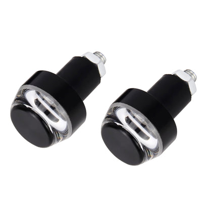 Pair Motorcycle Turn Signal Light Grip Bar Plug Strobe Side Marker End LED Handlebar Lamp - Signal Lights by buy2fix | Online Shopping UK | buy2fix