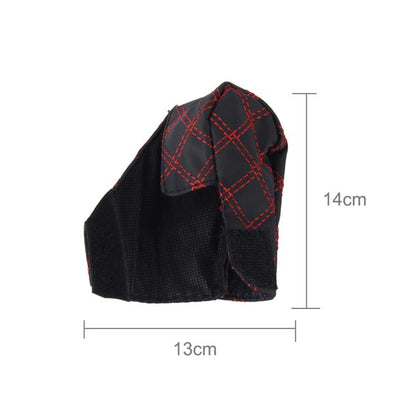 2 PCS Car Hand Brake Cover Shift Knob Gear Stick Cushion Sets Cover Car Accessory Interior Decoration Pad(Red) by buy2fix