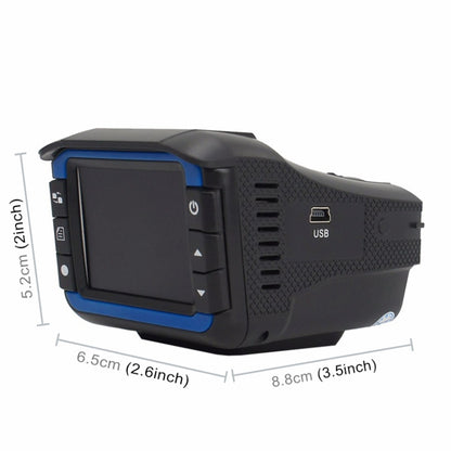 HD 720P 2.4 inch Video Camera Recorder DVR + Radar Detector, SQ Program, Support G-sensor / Night Vision by buy2fix