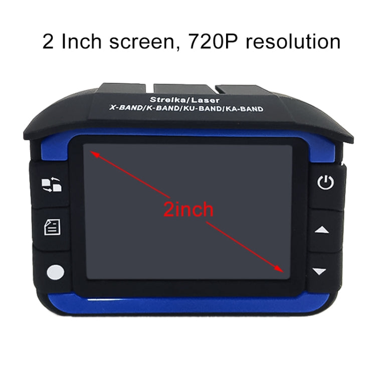 HD 720P 2.4 inch Video Camera Recorder DVR + Radar Detector, SQ Program, Support G-sensor / Night Vision by buy2fix