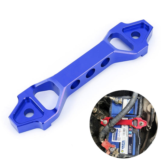 Universal Car Short Arch Stainless Steel Battery Tie Down Clamp Bracket, Size: 18.2 x 4.5 x 2cm (Blue) - Booster Cable & Clip by buy2fix | Online Shopping UK | buy2fix